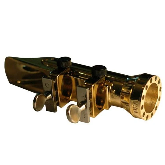 Bari Woodwind Tenor Sax Cyclone Mouthpiece - Gold Plated - Image 3