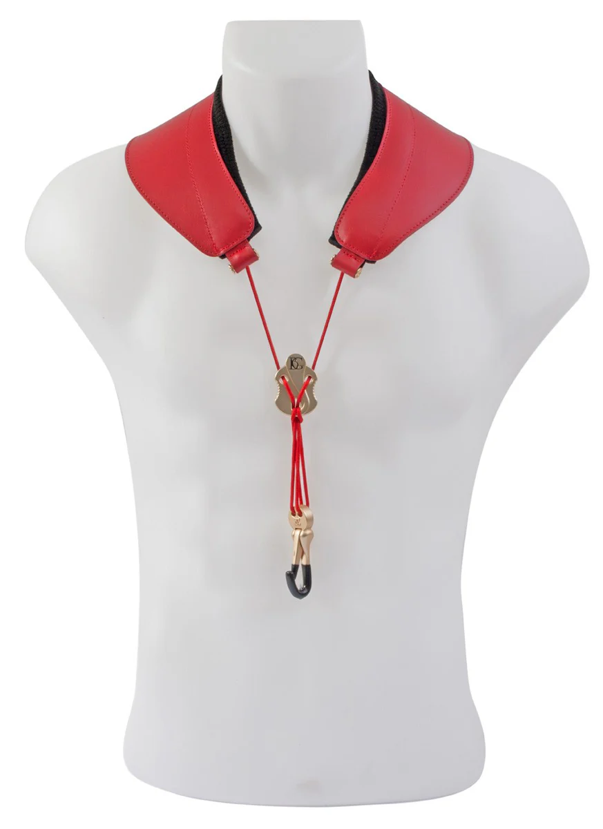 BG France Alto/Tenor Yoke Strap RED - S79JMSH - Image 4