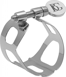 BG France Traditional Silver Plated Soprano Sax Ligature & Plastic Cap - L57