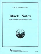 Black Notes for Alto Saxophone & Piano - Browning