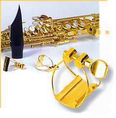 Brancher Gold Plated Ligature for Metal Alto Sax Mouthpieces # 2 AMG - Image 3