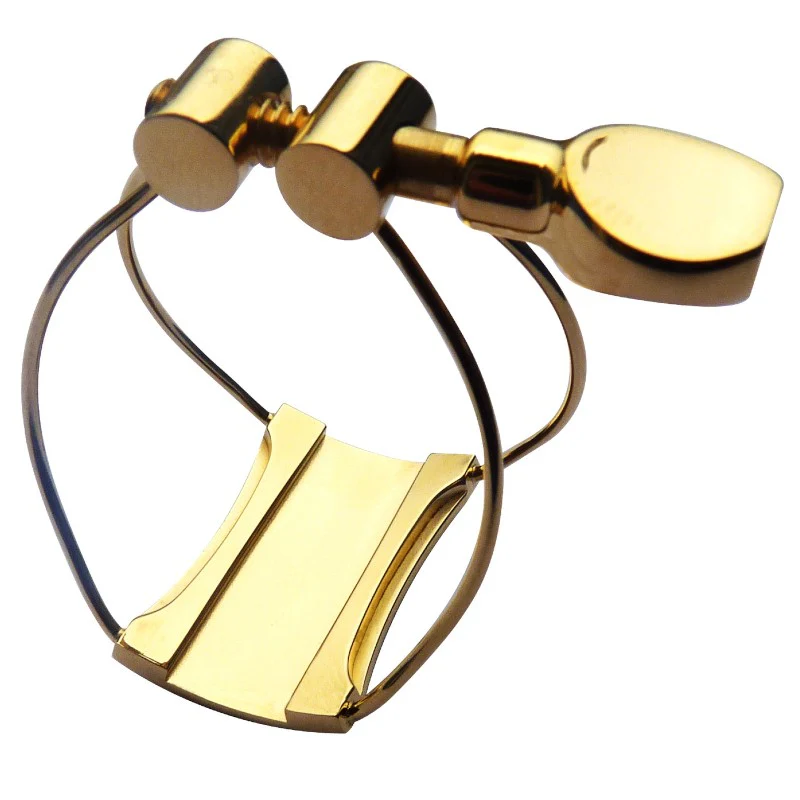 Brancher Gold Plated Ligature for Soprano Sax Hard Rubber MPC- #3 SHG - Image 2