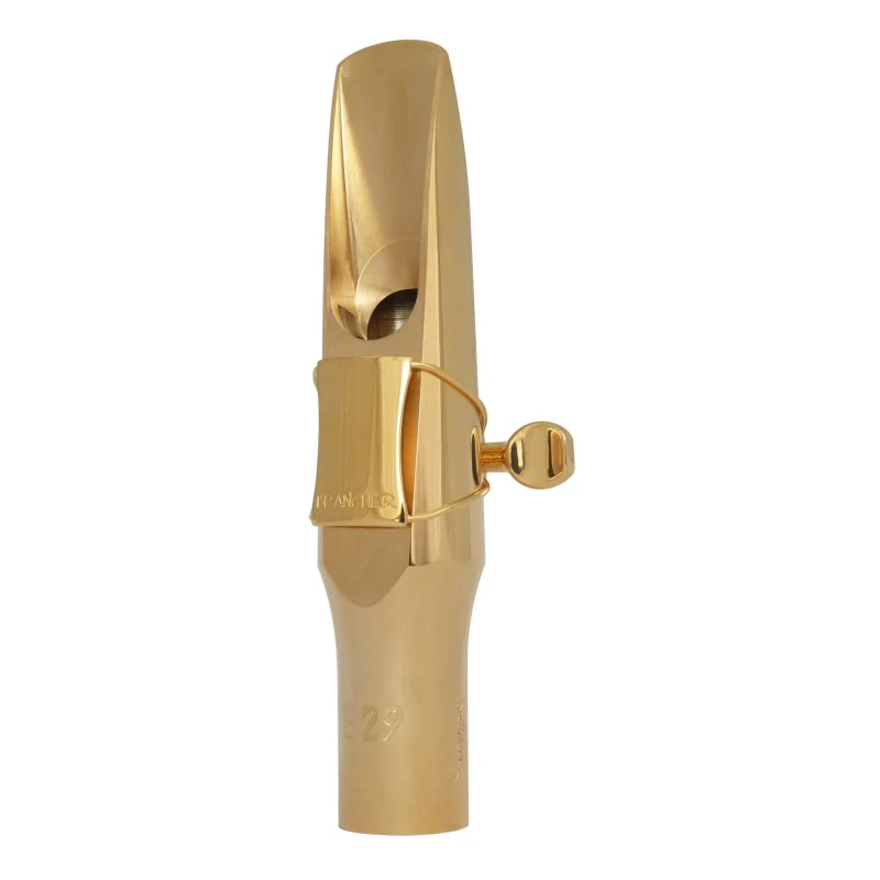 Brancher Gold Plated Tenor Sax Mouthpiece W/ Gold Plated Ligature - Image 2
