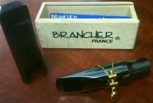 Brancher Silver Plated Tenor Sax Mouthpiece W/ Gold Plated Ligature - Image 2