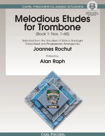 CARL FISCHER Melodious Etudes for Trombone, Book 1