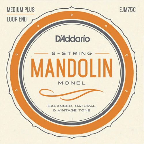 D'Addario EJM75C Monel Mandolin Strings Medium Plus