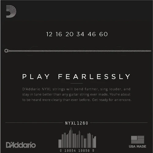 D'Addario Nickel Wound, Extra Heavy, 12-60 Electric Guitar Strings - Image 2