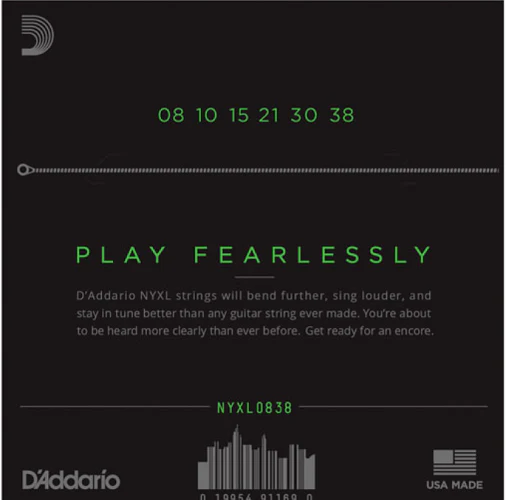 D'Addario Nickel Wound, Extra Super Light, 8-38 Electric Guitar Strings - Image 2