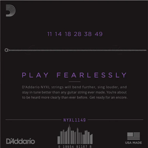 D'Addario Nickel Wound, Medium, 11-49 Electric Guitar Strings - Image 2