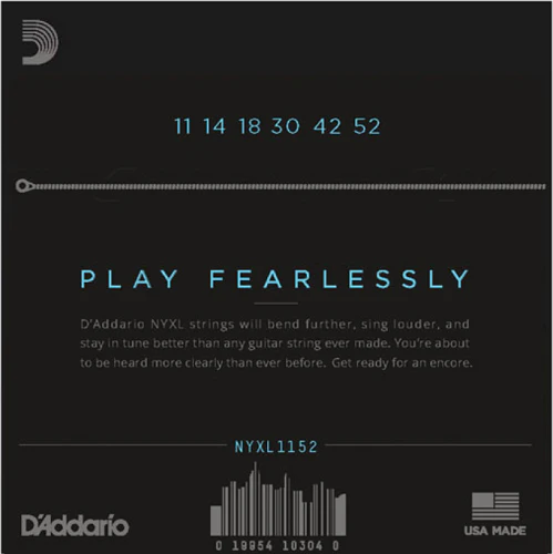 D'Addario Nickel Wound, Medium Top/ Heavy Bottom, 11-52 Electric Guitar Strings - Image 2