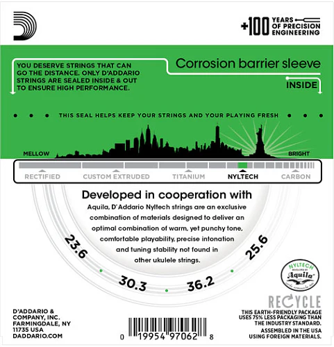 D'Addario NYLTECH, Soprano Ukulele Strings - Image 2