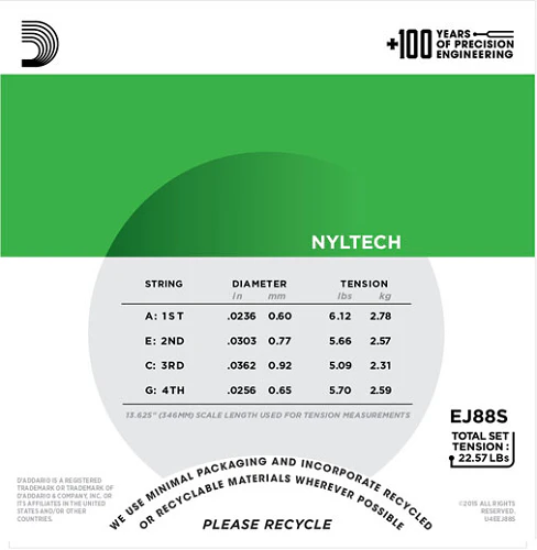 D'Addario NYLTECH, Soprano Ukulele Strings - Image 3