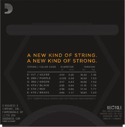 D'Addario NYXL, Nickel Wound, Balanced TENSION, 10-46 Electric Guitar Strings - Image 3