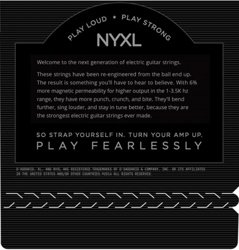 D'Addario NYXL, Nickel Wound, Balanced TENSION, 10-46 Electric Guitar Strings - Image 4