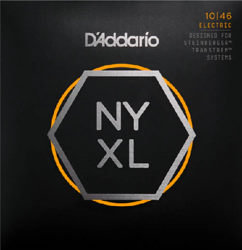 D'Addario NYXL Nickel Wound, Regular Light, Double Ball END, 10-46 Electric Guitar Strings