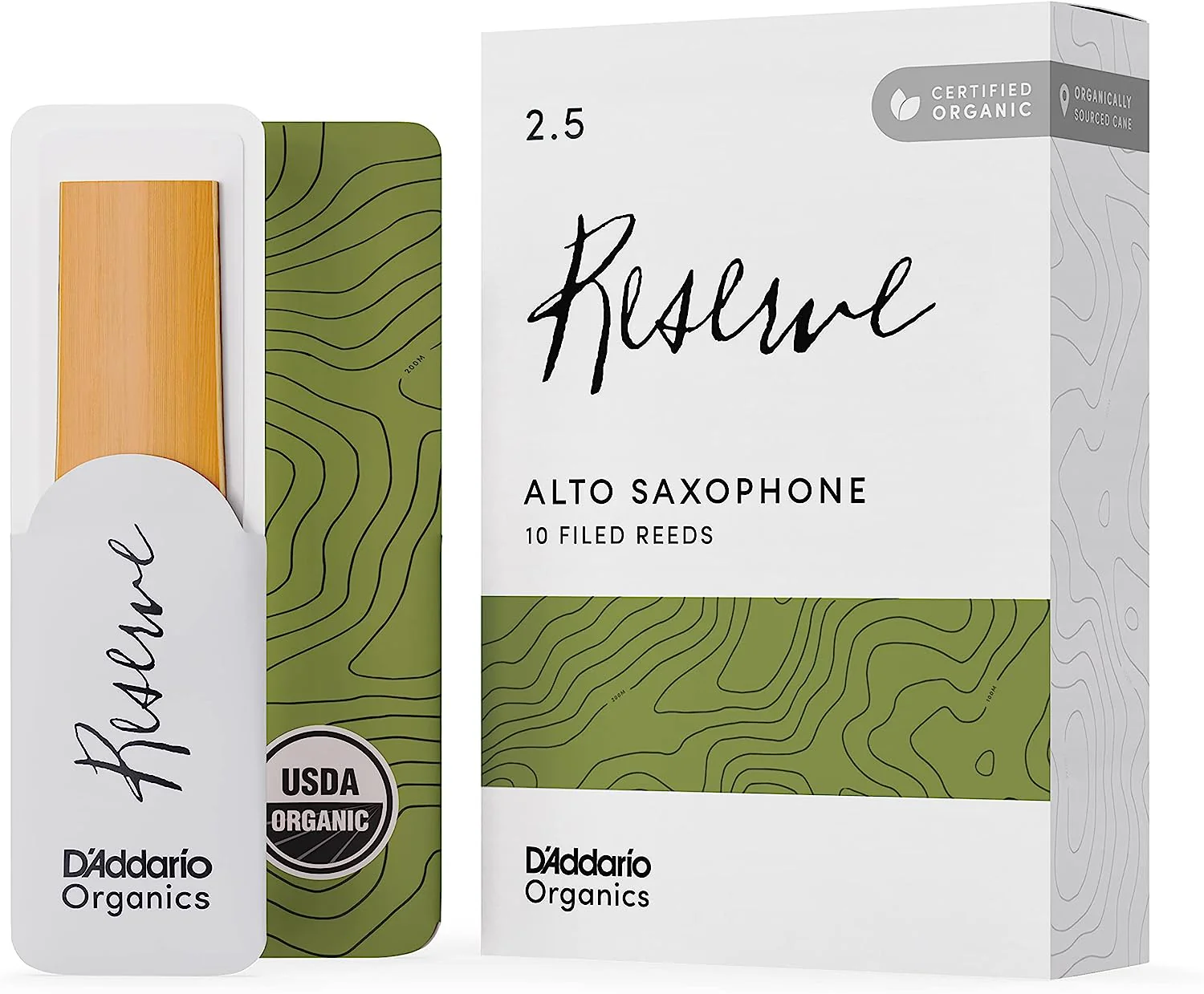 D'Addario Organic Reserve Alto Saxophone Reeds - 10 per Box - Image 11