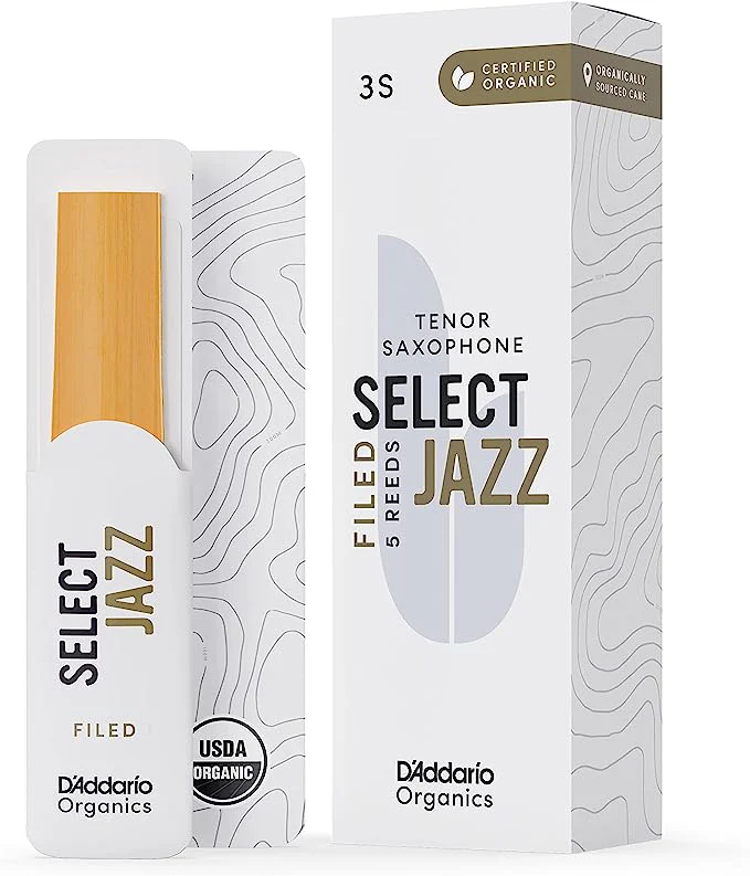 D'Addario Organic Select Jazz Filed Tenor Saxophone Reeds - 5 Per Box - Image 9