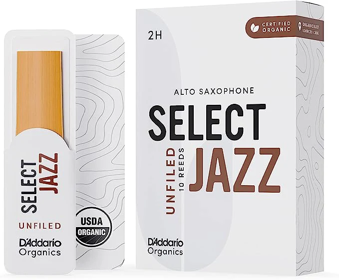 D'Addario Organic Select Jazz Unfiled Alto Saxophone Reeds - 10 Per Box - Image 7