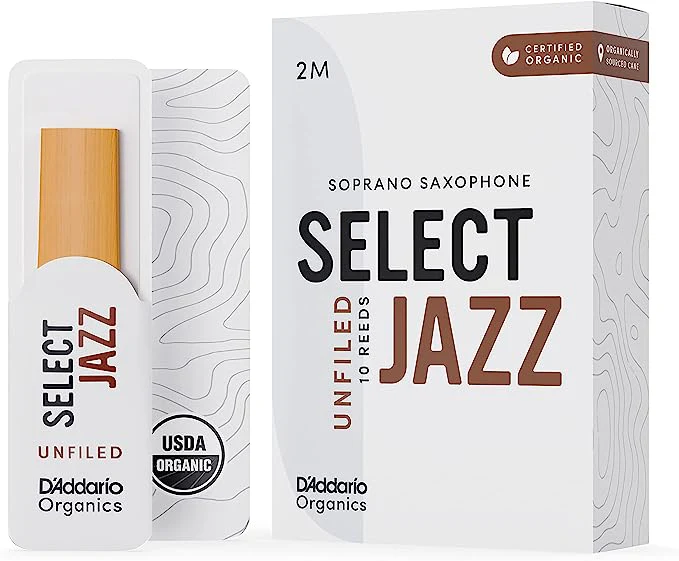 D'Addario Organic Select Jazz Unfiled Soprano Saxophone Reeds - 10 Per Box - Image 12