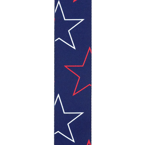 D'Addario  Planet Waves Americana Woven Polyester Stars & Stripes Guitar Strap - Image 2