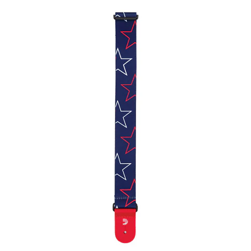 D'Addario  Planet Waves Americana Woven Polyester Stars & Stripes Guitar Strap - Image 3