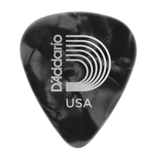 D'Addario Planet Waves Black Pearl Celluloid Guitar Picks - 100 Packs