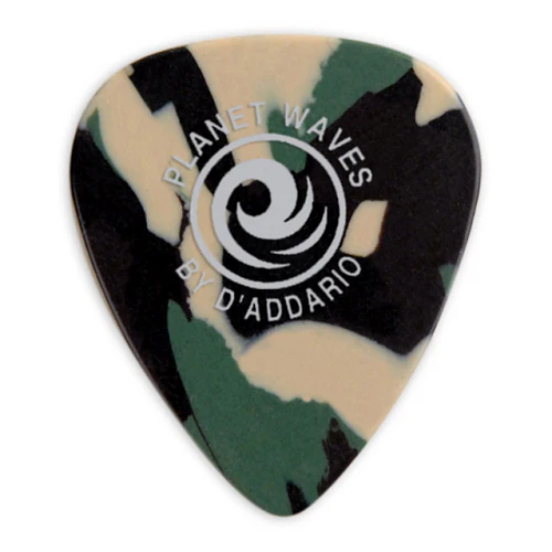 D'Addario Planet Waves Camouflage Celluloid Guitar Picks - 25 Pack