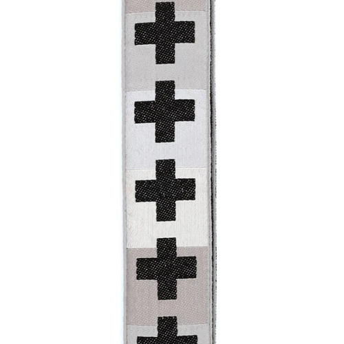 D'Addario Planet Waves Checkered Crosses Woven Guitar Strap - Image 2
