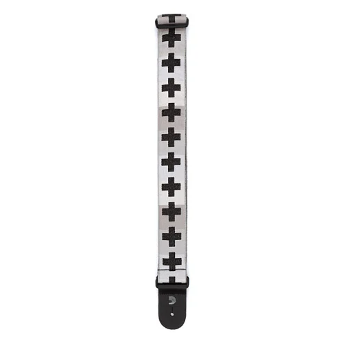 D'Addario Planet Waves Checkered Crosses Woven Guitar Strap - Image 3