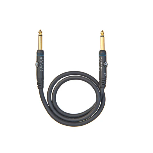 D'addario Planet Waves Gold Plated Custom Series Patch Cable, 1 Foot