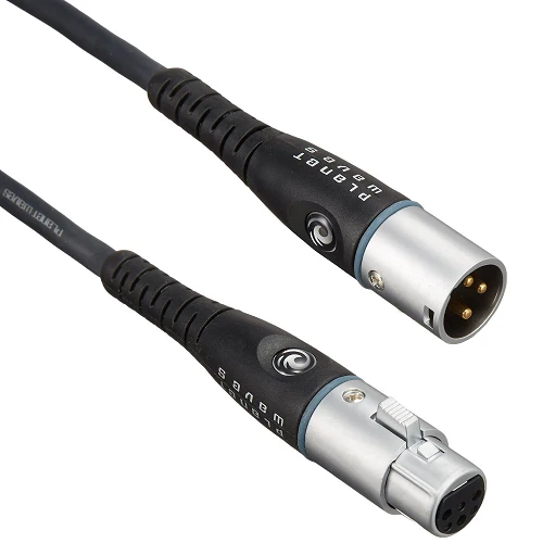 D'Addario Planet Waves Gold Plated Custom Series XLR Microphone Cable, 5 Feet