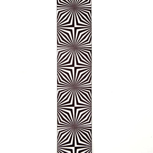 D'Addario Planet Waves White Optical Art Woven Guitar Strap - Image 2