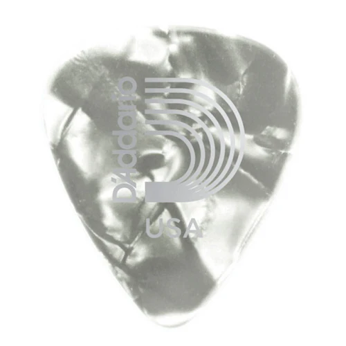 D'Addario Planet Waves White Pearl Celluloid Guitar Picks 10 Pack