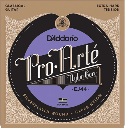 D'Addario Pro-Arte Nylon, Extra Hard Tension Classical Guitar Strings - EJ44