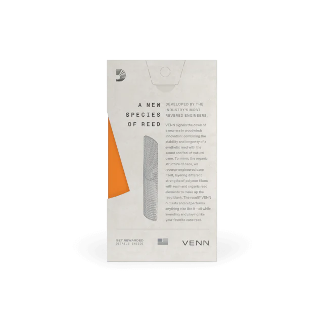 D'Addario VENN Generation 2 Tenor Sax Synthetic Reed - Image 3