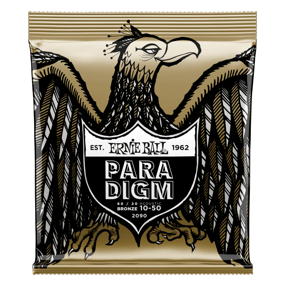 Ernie Ball Paradigm Extra Light 80/20 Bronze Acoustic Guitar Strings - 10-50 Gauge - 2090