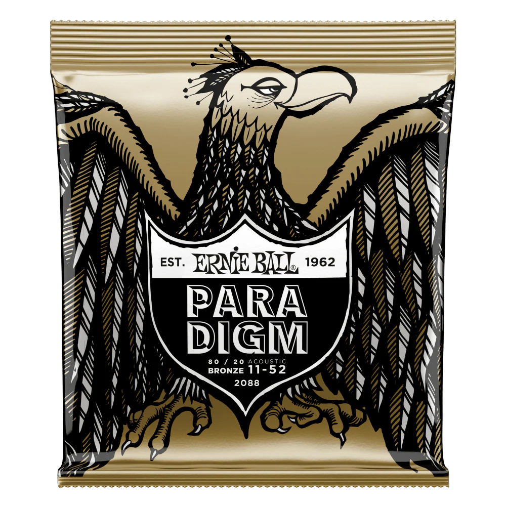 Ernie Ball Paradigm Light 80/20 Bronze Acoustic Guitar Strings - 11-52 Gauge - 2088