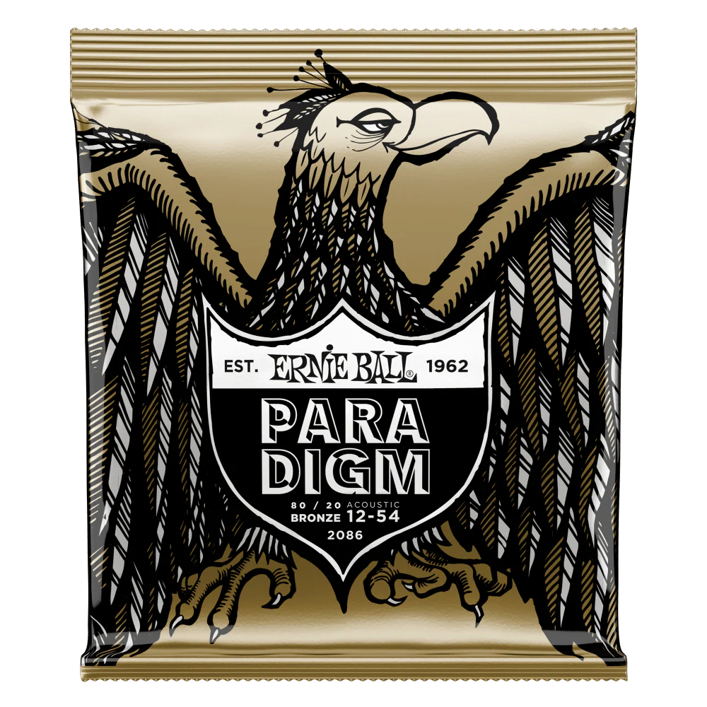 Ernie Ball Paradigm Medium Light 80/20 Bronze Acoustic Guitar Strings - 12-54 Gauge - 2086