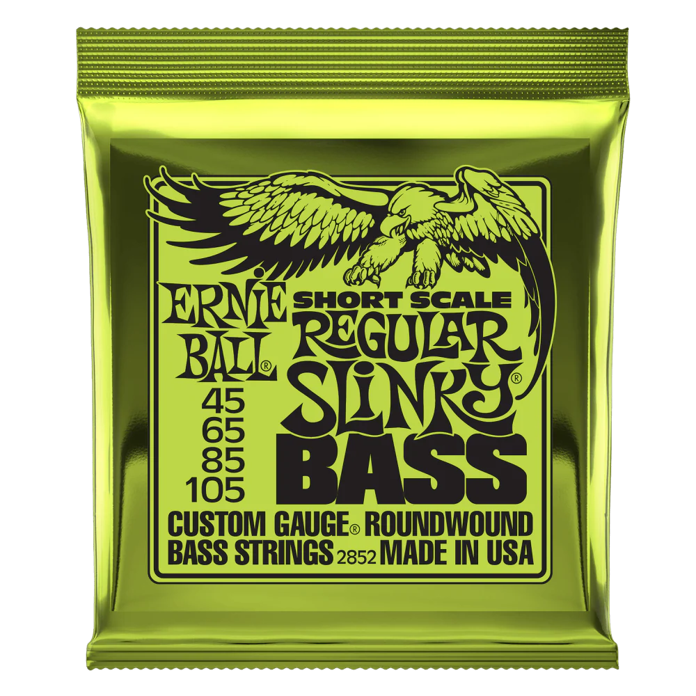 Ernie Ball Regular Slinky Nickel Wound Short Scale Bass Strings - 45-105 Gauge