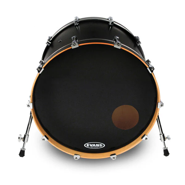 Evans EQ3 Resonant Black Bass Drum Head, 20 Inch - Image 2