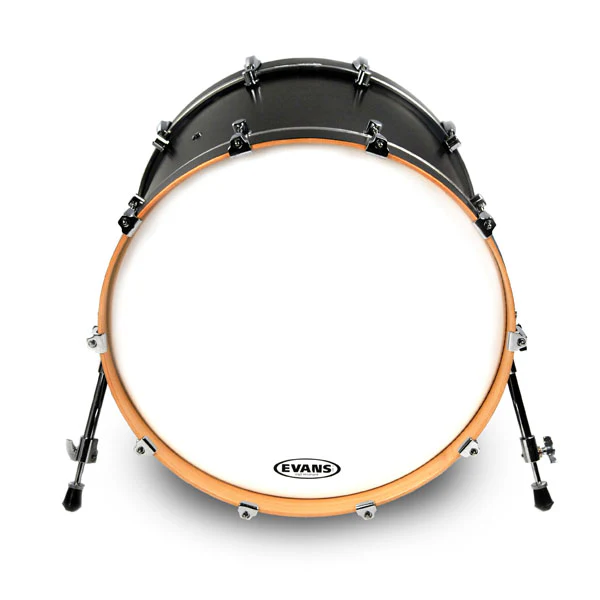 Evans EQ3 Resonant Smooth White Bass Drum Head - NO Port - 18 - Image 2