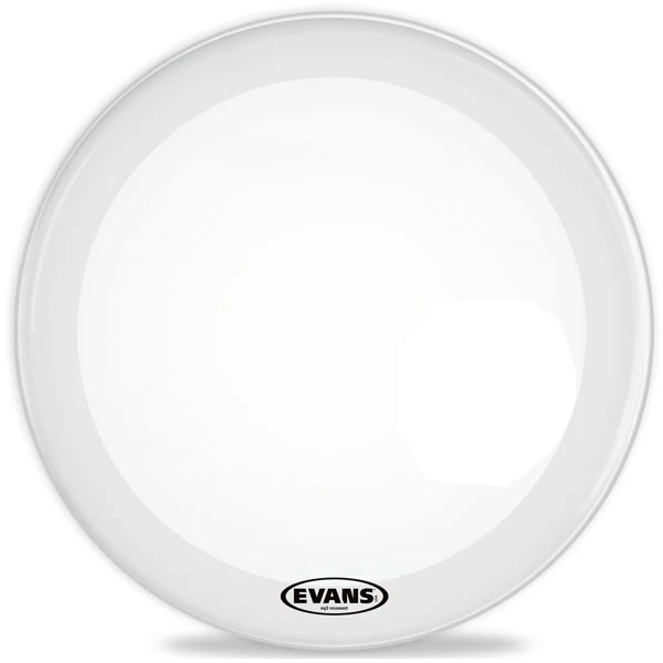 Evans EQ3 Resonant Smooth White Bass Drum Head - NO Port - 24 - Image 3