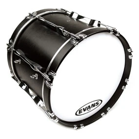 Evans MS1 White Marching Bass Drum Head - 18
