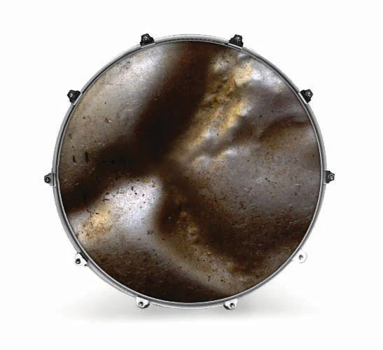 Evans Textures Series Bass Drum Head - Metal 1