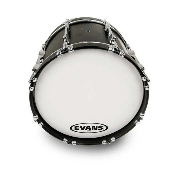 Evans White Marching Bass Drum Head - 32 MX1