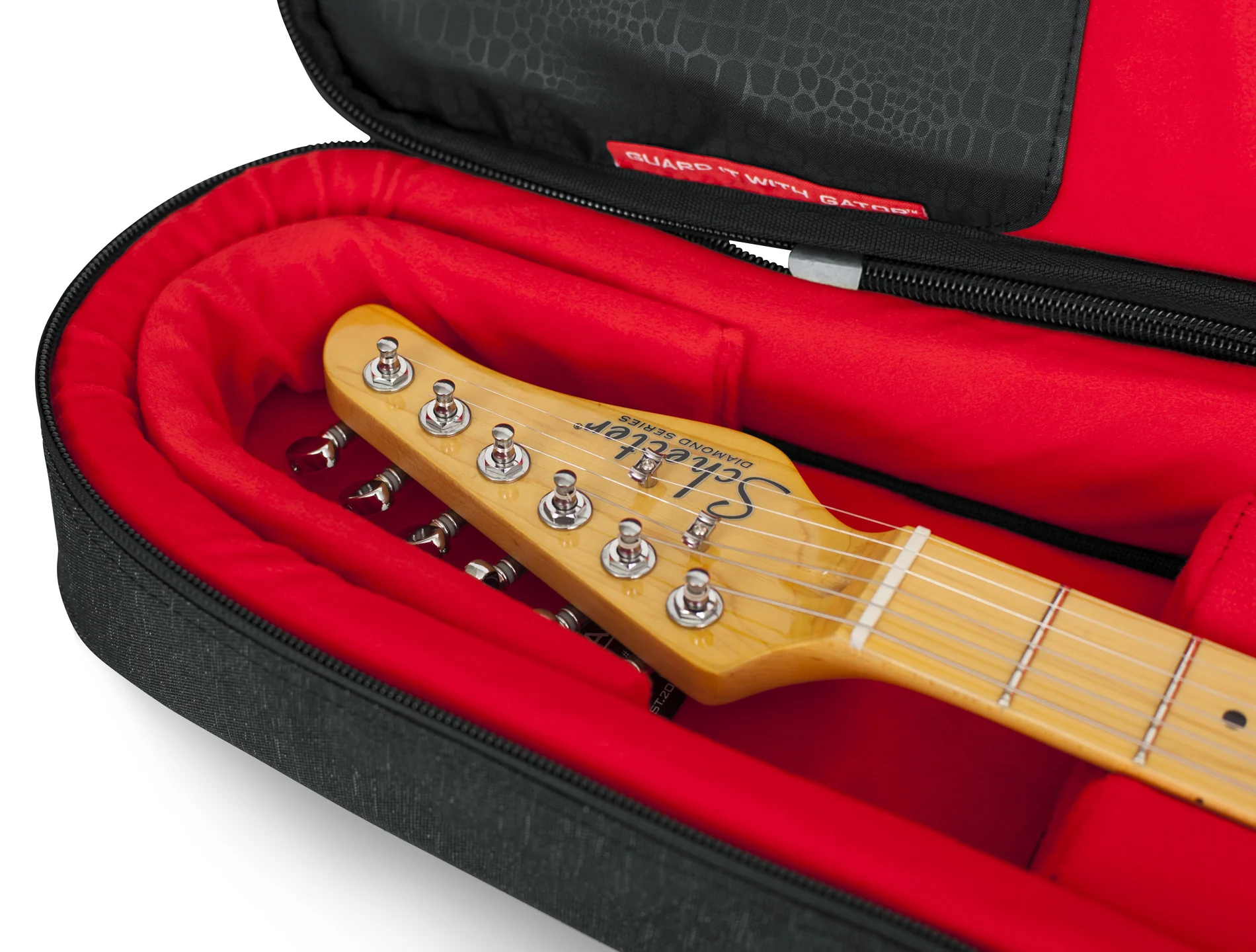 Gator Transit Series Electric Guitar Gig Bag with Charcoal Black Exterior - GT-ELECTRIC-BLK - Image 6