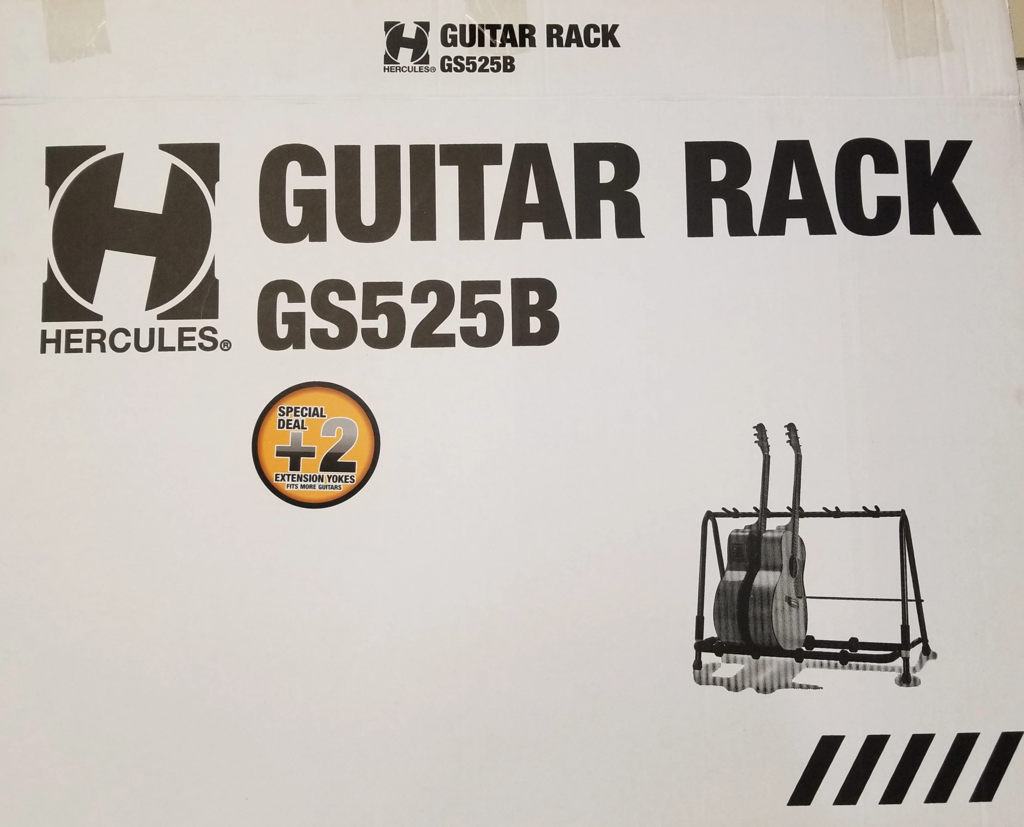 Hercules 5-Piece Multi-Guitar Display Rack with Extension Pack - GS525BP-HA205 - Image 6