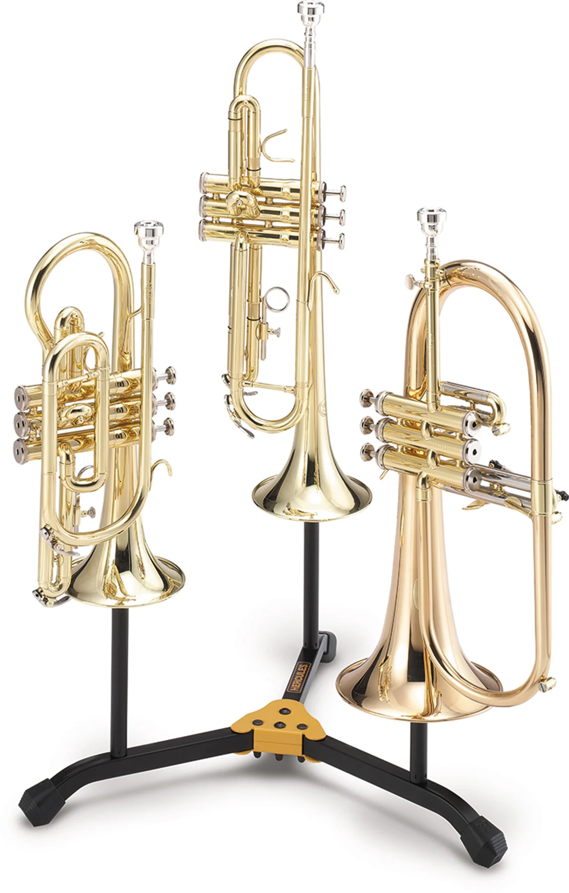 Hercules Dual Trumpet/Cornet/Flugelhorn Stand - DS513B - Image 3