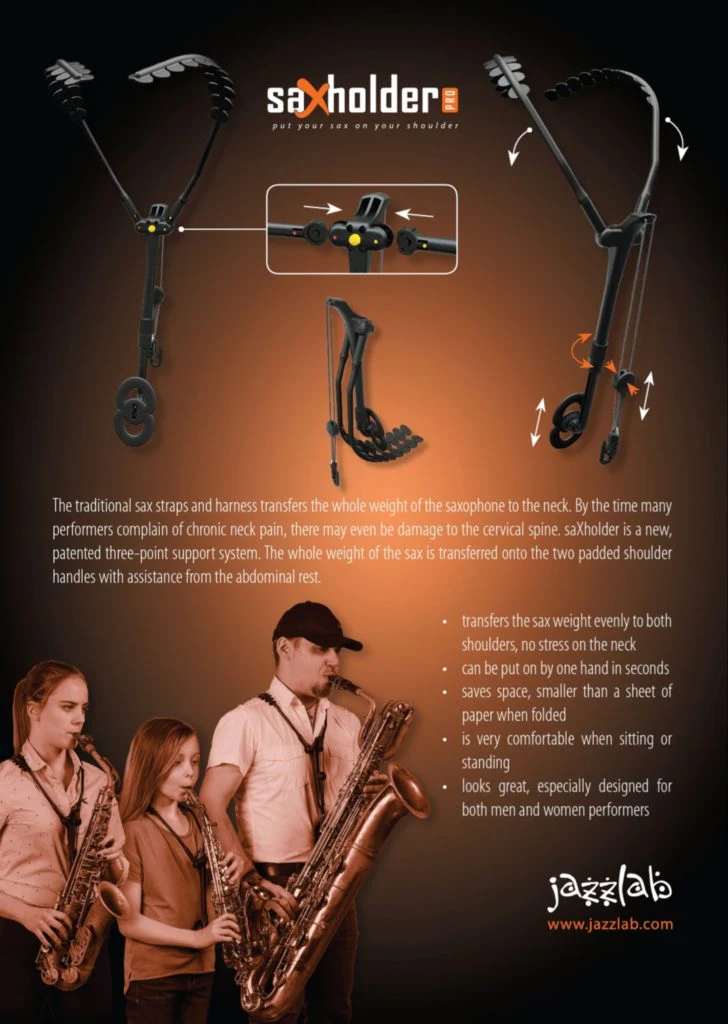 JazzLab Saxholder PRO Bass Clarinet/Bassoon Harness - Image 3