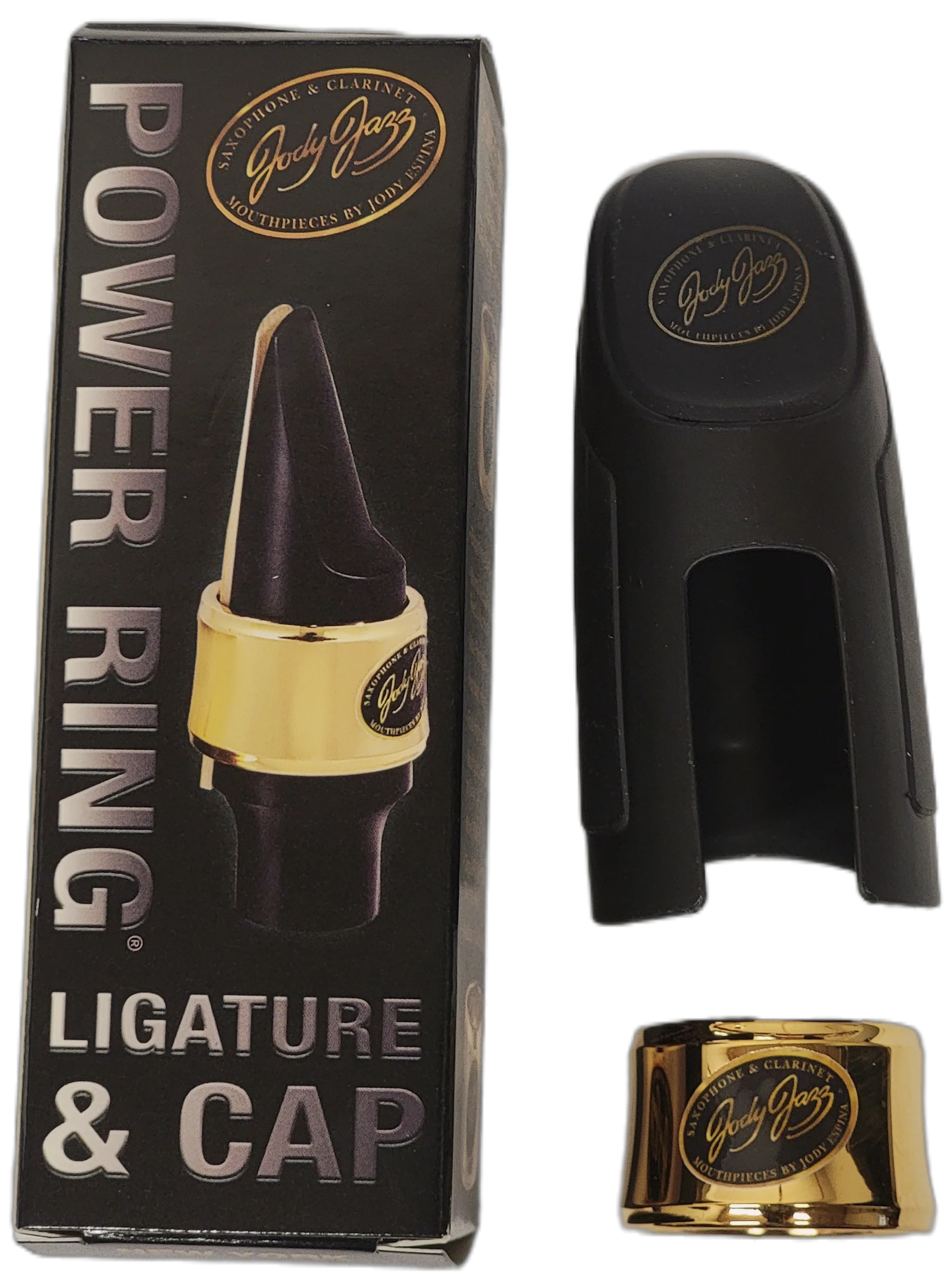 Jody Jazz AS1 Alto Sax Power Ring Ligature Gold With Cap for DV HR Alto & HR* Custom Dark Alto